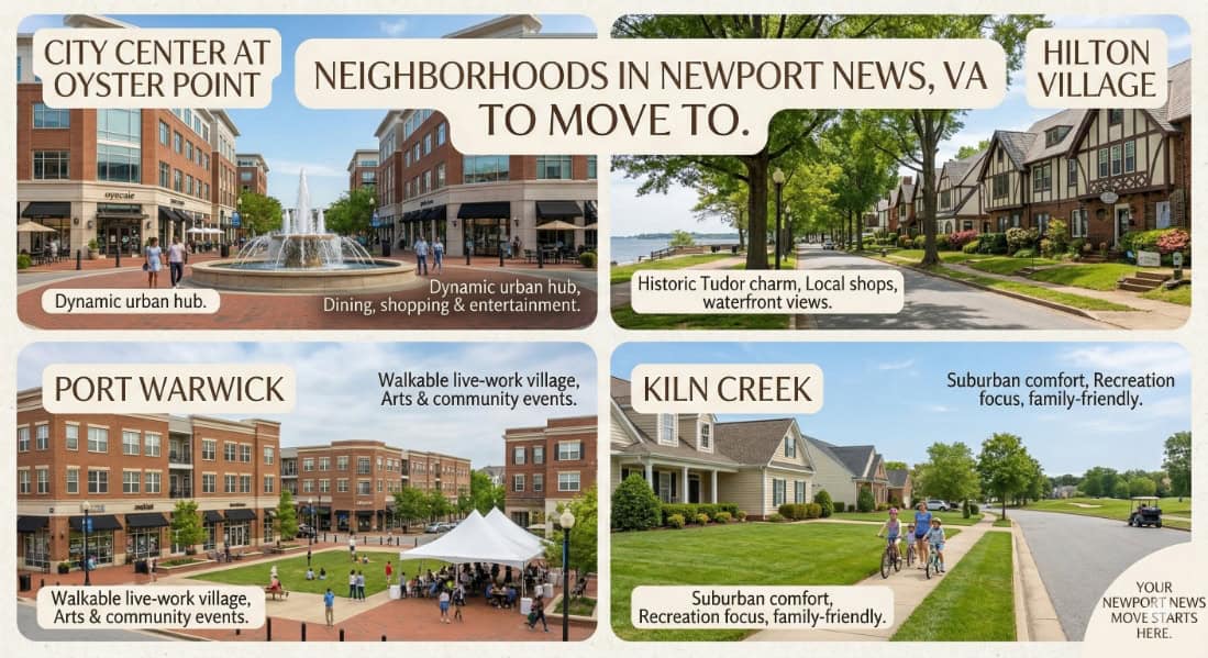 Best Neighborhoods in Newport News, VA to Move To